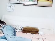 极品瑜伽教练牛仔裤女神圆润翘臀粉嫩鲍鱼03