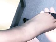 办公室白衬衫黑裙黑丝高跟口爆内射