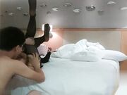 肉肉妹子穿上黑丝翘大屁股口交骑乘后入猛操