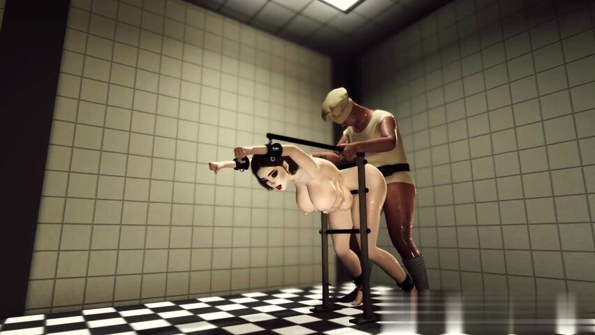 监狱里的疯狂性爱黑发女人爆乳玩弄性爱