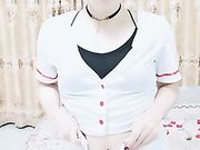 极品眼镜御姐和有点变态的异性装炮友啪啪 口爆吐白浆 射了一嘴 样子非常骚