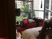 携黑人兄弟3P燕京平面嫩模轮番上阵爆操，场面淫荡刺激