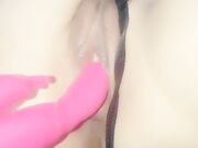 颜值不错美少妇性感黑丝双人秀 玩弄逼逼舔完再用道具抽插逼逼无毛