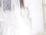 白虎新娘结婚要记录自己的性爱视频花嫁婚纱真的美哭了口交肉棒后无套内射