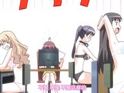 巨乳女同事一起勾引自己的男社长