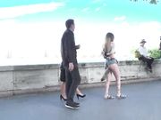 美国变态夫妻户外酒吧调教大奶性奴肛交口爆