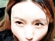 少妇和炮友户外车上口爆 口交深喉 口活很棒 男的受不了就射在嘴里 非常精彩