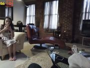 华裔小哥狂草漂亮绿眼白妞儿 圆挺爆乳 无套连续抽插