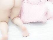 舌吻口交上位骑坐大屁股上下套弄，猛操呻吟娇喘非常诱人