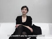 捷克面试系列花季少女粉嫩竹笋奶翘臀短发妹Anna被摄影师推油啪啪啪