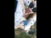 户外打野战炮跪舔深喉野外放肆高潮浪叫