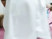 按摩店内啪啪少妇，水多逼粉叫声骚，后入侧插